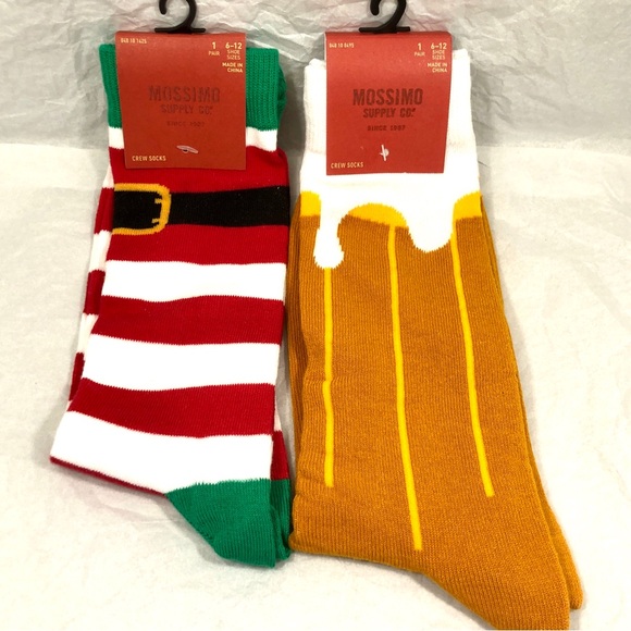 6 PAIRS OF MEN’S SOCKS - NYC MTA, WINTER, CHRISTMAS, BEER, GOOGLE - Picture 10 of 15